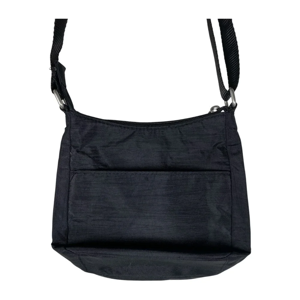 Baggallini Joey Bagg Crossbody Bag Women Small Black Exc Nylon Travel Everyday